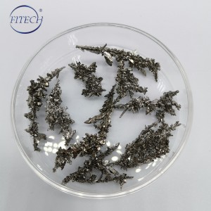 Silver Gray Ti Crystal with Dendritic Morphology