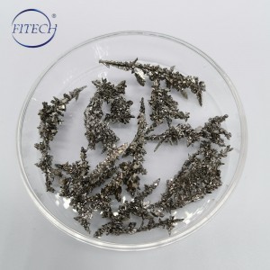 Silver Gray Ti Crystal with Dendritic Morphology