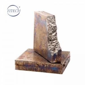 CAS 7440-69-9 Metal Bismuth Ingot yokhala ndi 99.99% min chiyero