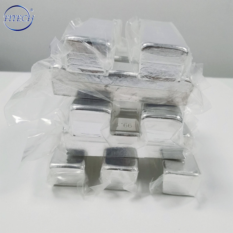 High Purity 99.995% Indium Ingot Used as The Electronics Industry