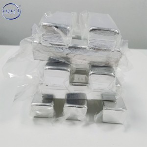 Indium Ingots, Silver White, 4N5, 5N Purity, 7440-74-6 CAS No., 20kg/wooden case