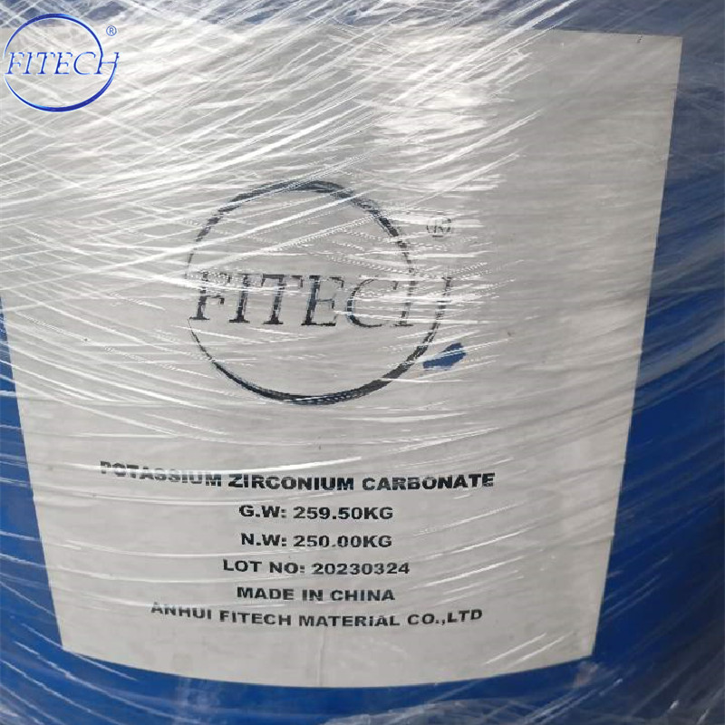 Water Repellent Agent Paper Industry Potassium Zirconium Carbonate