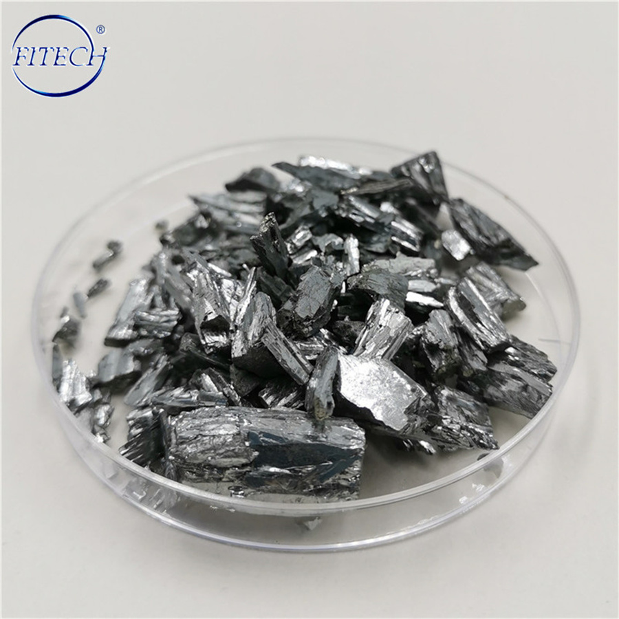 Segondè bon jan kalite Silver Grey Tellurium Lump