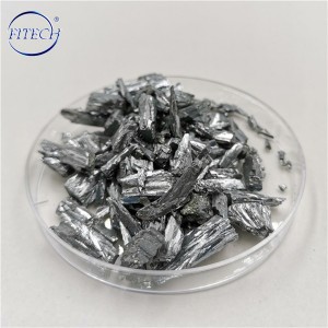 គុណភាពខ្ពស់ Silver Gray ដុំ Tellurium