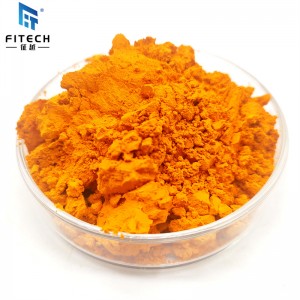 Factory Fourniture 98-99,9% min Vanadium Pentoxide Orange Pudder