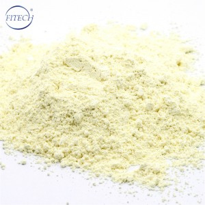 95% Zinc Oxide Light Yellow Powder