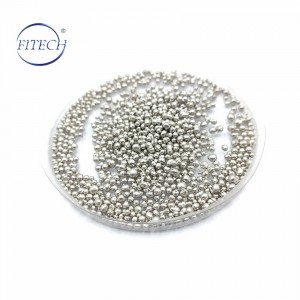 Granuli di bismuto di colore argento-bianco minimo al 99,99%.