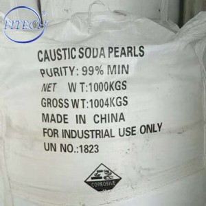 99% CAS 1310-73-2 NaOH Caustic Soda Pearls For Scouring Agent