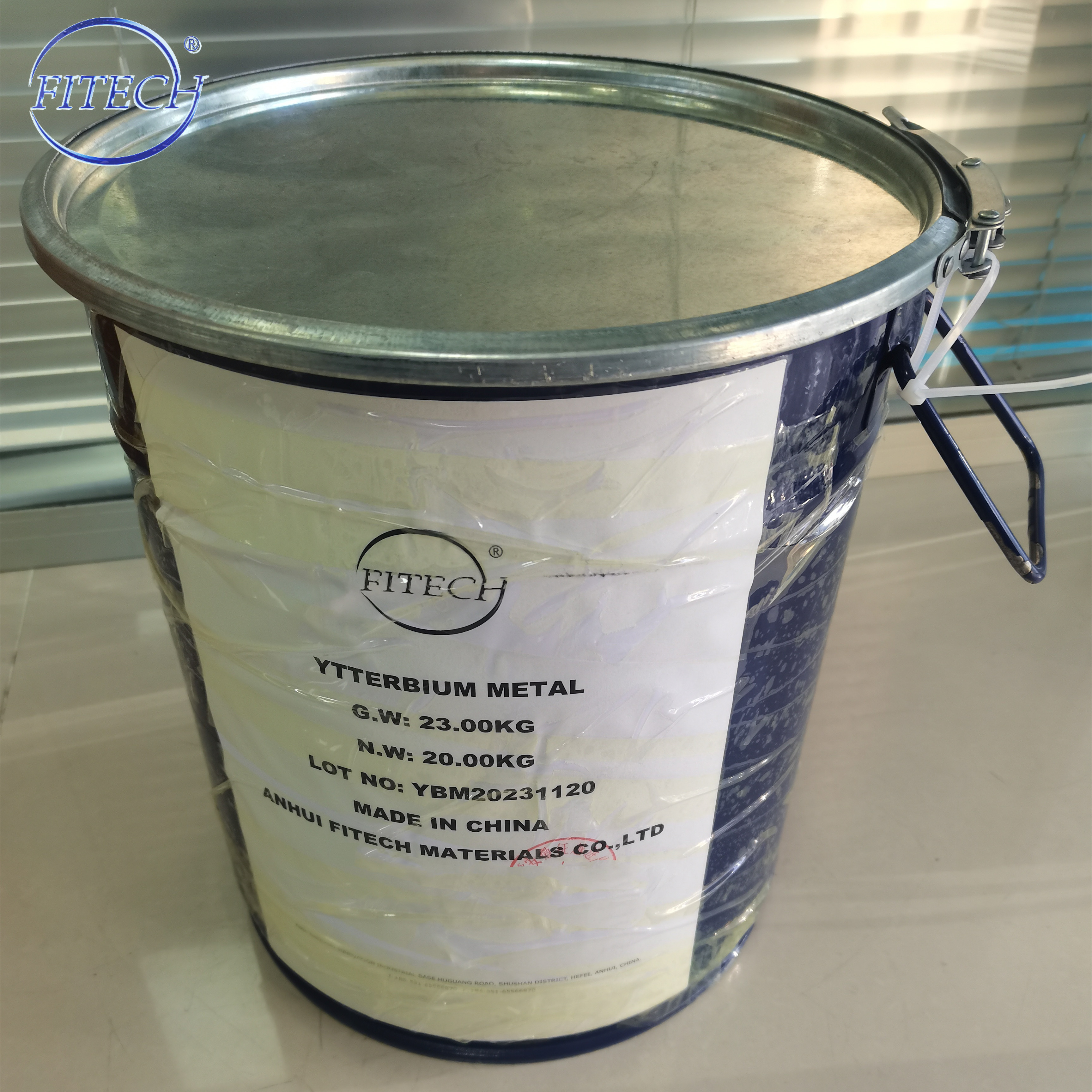 ytterbium metal packing