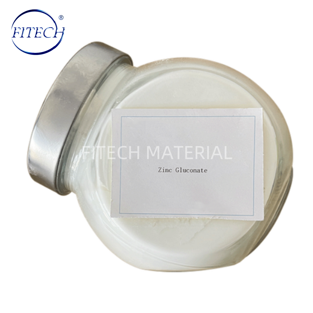 China Factory Supply Zinc Gluconate White Powder for Nutrient Fortifier/Flavor Enhancer