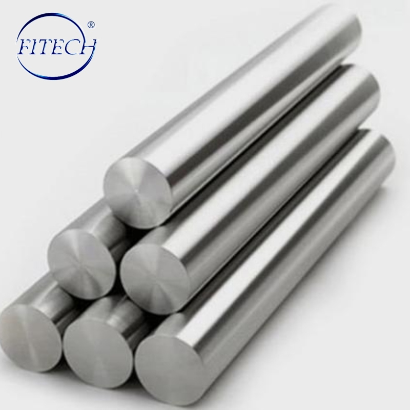 Polished Solid Tungsten Rod 99.95% ភាពបរិសុទ្ធ Wolfram Rod